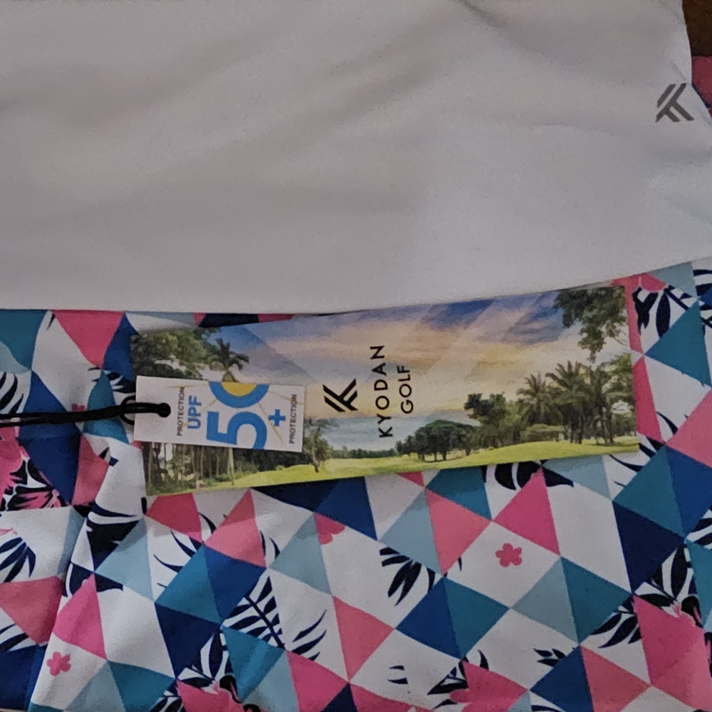 Kyodan Colorful Geometric Golf Skort
